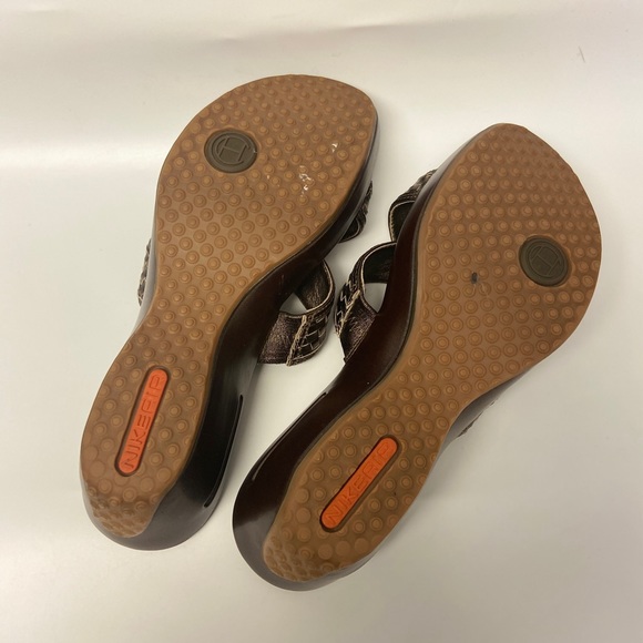Cole Haan Nike Air Bronze Wedge Sandal 7.5 - Picture 8 of 8